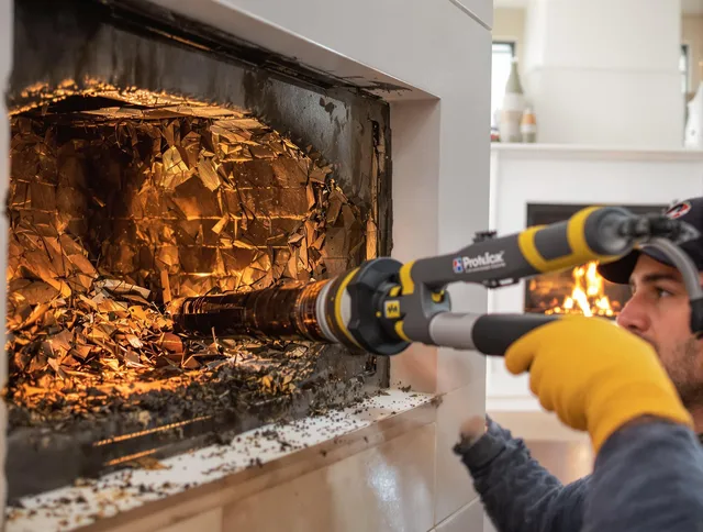 Professional chimney cleaning by Cromwell Chimney Sweep in Cromwell, CT