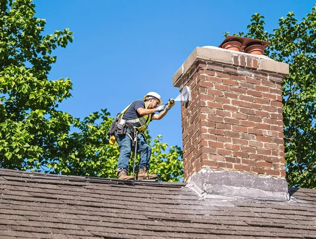 Cromwell Chimney Sweep performing an inspection with advanced tools in Cromwell, CT