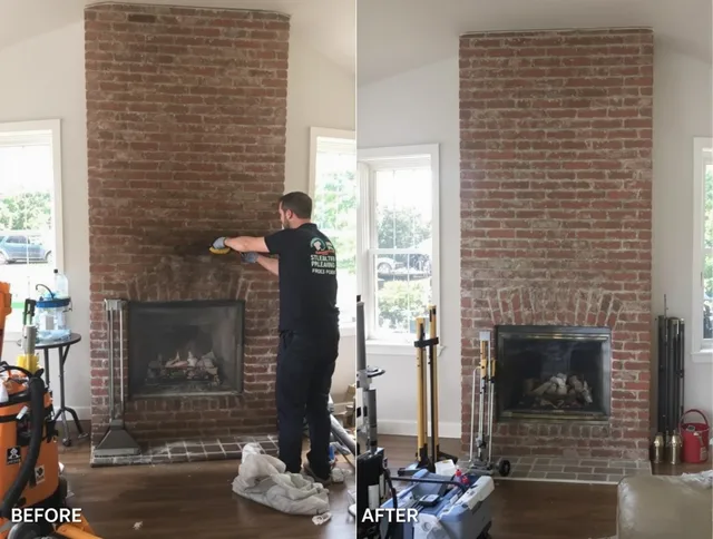 Finished chimney sweeping service by Cromwell Chimney Sweep in Cromwell, CT