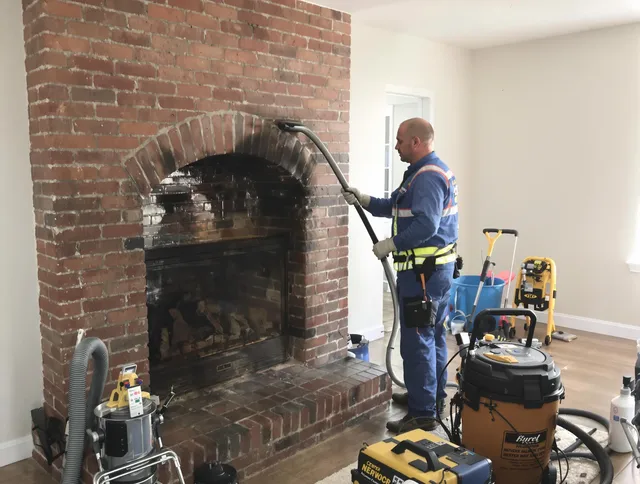 Cromwell Chimney Sweep expert performing detailed chimney sweep in Cromwell, CT