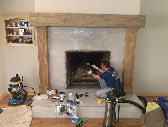 Detailed creosote removal process by Cromwell Chimney Sweep in Cromwell, CT