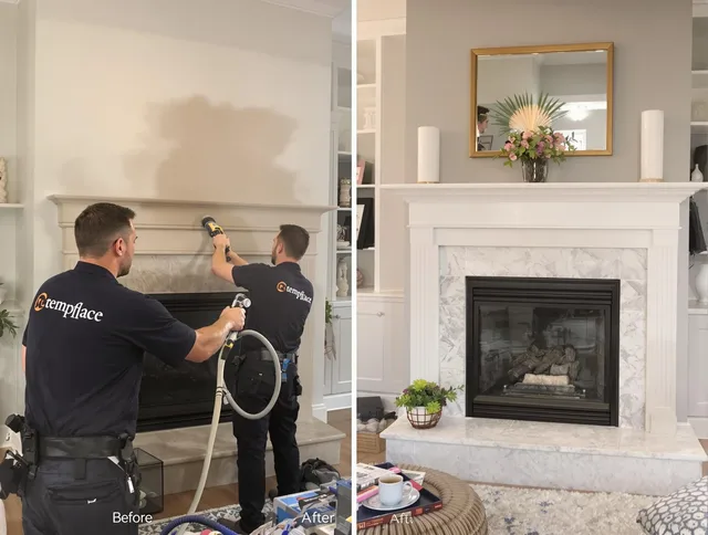 Professional soot removal by Cromwell Chimney Sweep team in Cromwell, CT